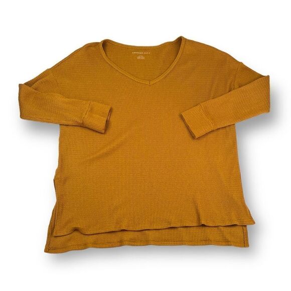 American Eagle Waffle Knit Oversized Top Size Small - Picture 1 of 5